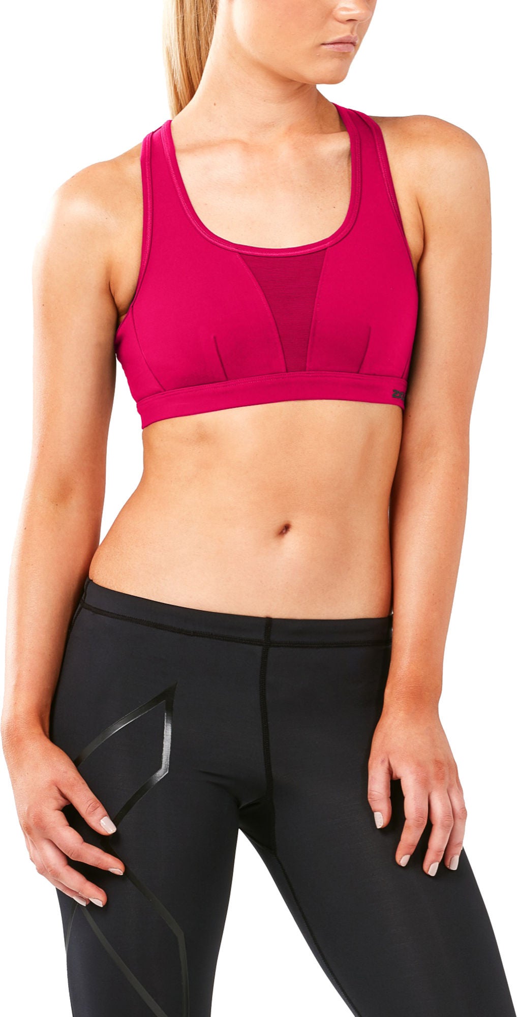 2XU X-Vent Crop Sport-BH, Virtual Pink/Mountain View XS von 2XU