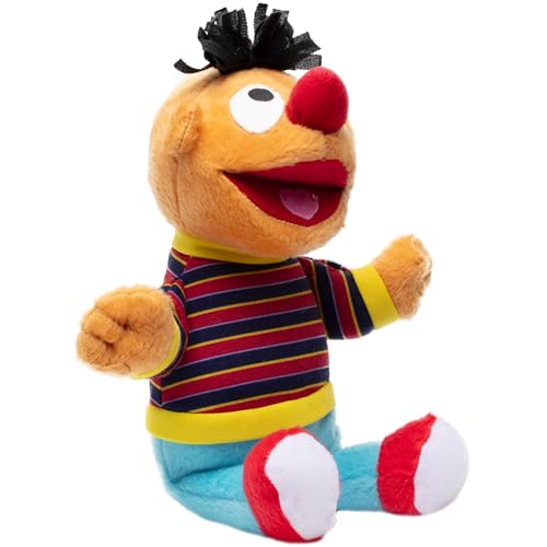 2iX - Sesamstraße - Ernie - Plüsch Kuscheltier - 28 cm - Plüschfigur zum Kuscheln und Spielen, tolles Geschenk für Sesamstrasse-Fans ab 3 Jahren von 2iX