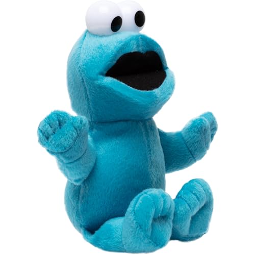 2iX - Sesamstraße - Krümelmonster - Plüsch Kuscheltier - Blau - 28 cm - Cookie Monster Plüschfigur zum Kuscheln und Spielen, tolles Geschenk für Sesamstrasse-Fans ab 3 Jahren von 2iX