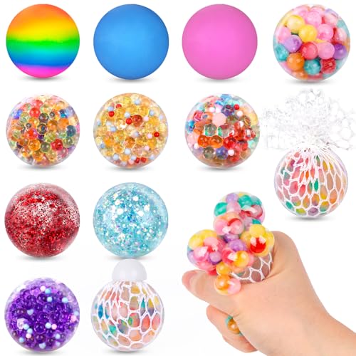 3 otters Stressbälle, Fidget Balls für Erwachsene, Stressabbau, Quetschbälle für Partygeschenke, 5,1 cm, 6 Stück von 3 otters