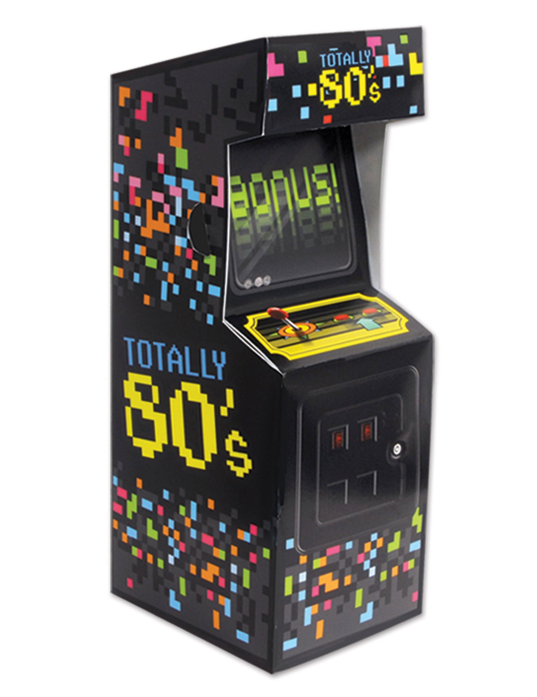 80er Jahre Mini Arcade Videospiel Tischdeko aus Pappe 80er Jahre Mini Arcade Videospiel Tischdeko aus Pappe von 360 DEGREES