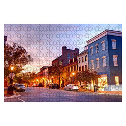 Jigsaw Puzzle 1000 Stück Old Town Alexandria, Virginia Old Town Stock Holzpuzzle Erwachsene Familienspiele Holzpuzzle Für Erwachsene Und Kinder Geschenk Besondere Puzzle Für Erwachsene von 385