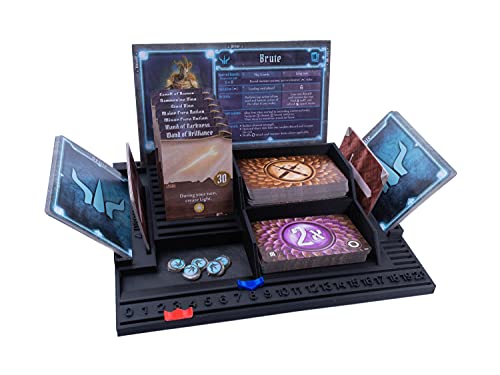 3D Vikings Gloomhaven Spieler-Dashboard mit HP/XP Schieberegler, Schwarz, 4 Stück von 3D Vikings