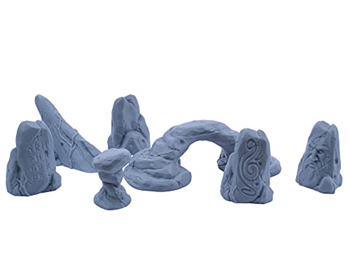 3D Vikings Set mit 7 abwechslungsreichen Felsformationen, perfekt für Mittelalter-, Fantasy-Dörfer und andere Tischlandschaften 3D Vikings Set mit 7 abwechslungsreichen Felsformationen, perfekt für Mittelalter-, Fantasy-Dörfer und andere Tischlandschaften von 3D Vikings