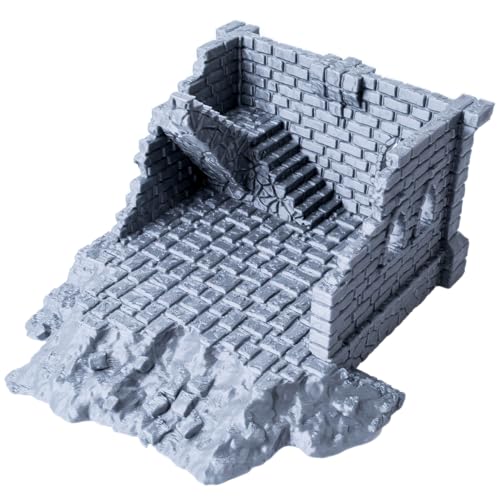 3D Vikings Ulvheim Ruins Series: Single Level Stone Ruin - Mittelalter- & Fantasy Terrain für 28/32mm Tabletop RPGs und Wargames von 3D Vikings