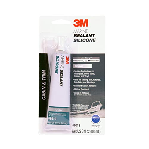 3M 08019 Clear Marine Grade Silicone Sealant Tube - 3 fl. oz. (Pack of 1) by 3M (English Manual) von 3M