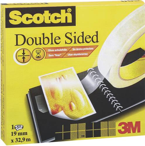 Scotch D6651222 D6651222 Doppelseitiges Klebeband Scotch® 665 Transparent (L x B) 22.8m x 12.5mm 1S von Scotch