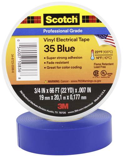 Scotch Scotch™ 35 SCOTCH35-19X20BL Isolierband Scotch® 35 Blau (L x B) 20m x 19mm 1St. von Scotch