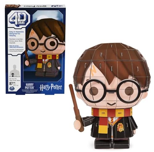 4D Build - Harry Potter - 3D-Puzzle des beliebten Filmheldens aus hochwertigem Karton, 87 Teile, für Fans der magischen Abenteuerserie ab 12 Jahren, Narben-farbe von 4D Build