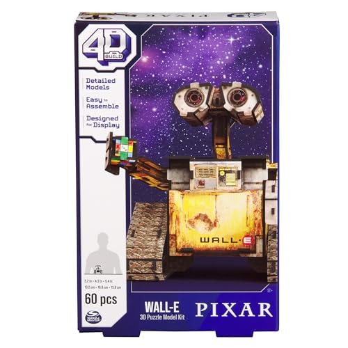 4D Build 6070175 E Erwachsene Puzzle Disney WallE, Metallisch, Braun/Gold von 4D Build