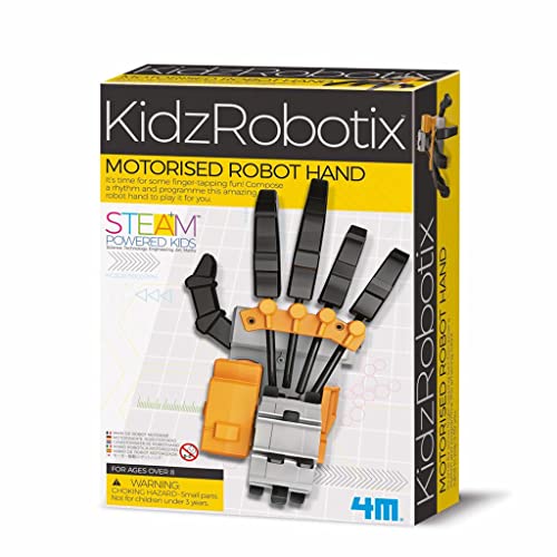 4M 00-03407 KidzRobotix motorisierte Roboter Macht die Bewegung der menschlichen Hand auf spielerische Weise zum Erlebnis und bringt Kindern den Umgang mit Robotik unterhaltsam nah, bunt von 4M