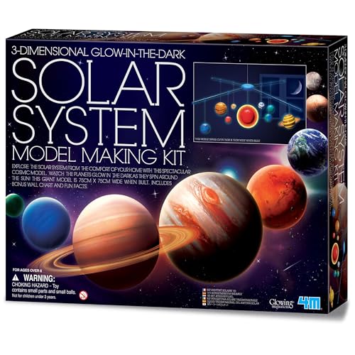 4M 3D Glow in The Dark Solar System Mobile Making Kit von 4M