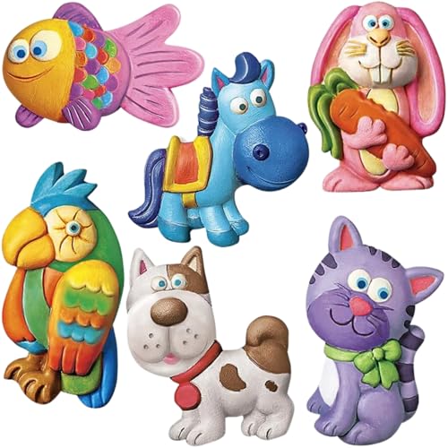 4M 403539 Mould and Paint Cute Pets, Mixed Colours von 4M