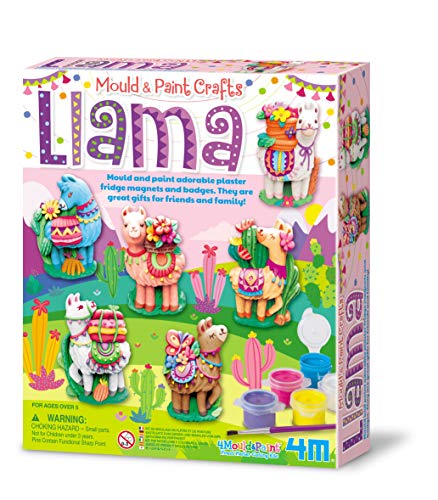 4M 404754 Mould & Paint-Llama, Multi von 4M