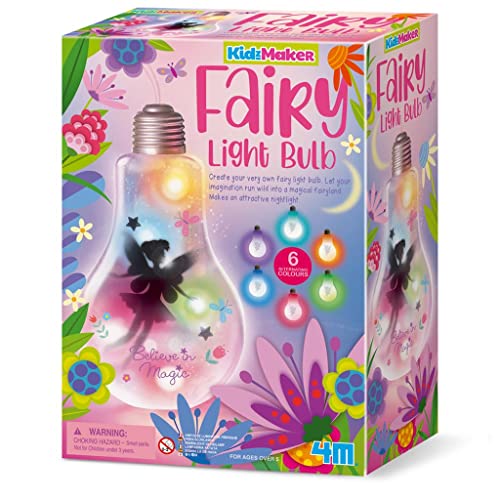 4M 404772 KidzMaker Fairy Glühbirne, Mehrfarbig von 4M