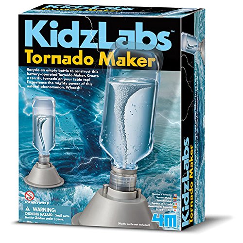 4M KidzLabs Tornado Maker - Bausatz für Kinder ab 5 Jahren - Erschaffe deinen eigenen Flaschen-Tornado - Inspirierendes Wissenschaftsprojekt von 4M