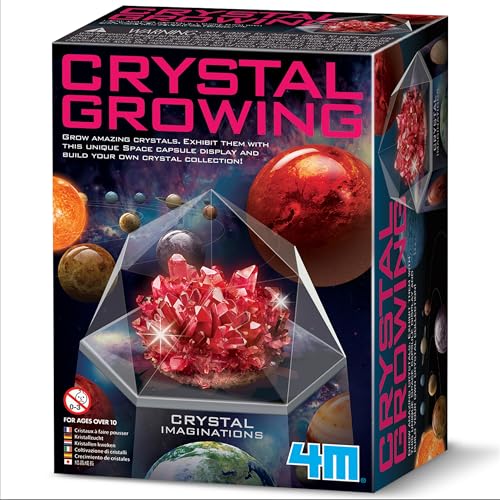 4M Crystal Imaginations Crystal Growing Kit, Rot, für Kinder ab 10 Jahren von 4M