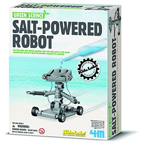 4M Great Gizmos Science Salt Water Power Robot (Green) von 4M