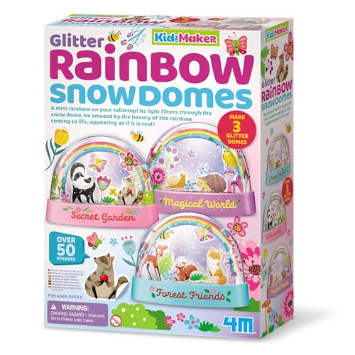 4M KidzMaker Glitzer-Regenbogen-Schneekuppeln von 4M