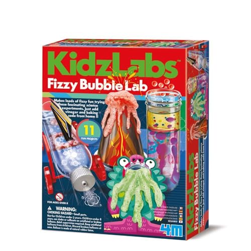 4M KidzLabs - Sprudelnde Wissenschaftsset für Kinder - Experimente mit Backpulver und Essig von 4M