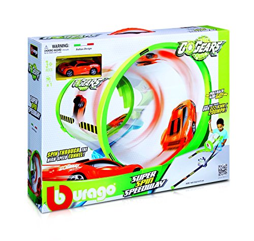 Bburago 30286 - Rennstrecke mit Looping - Super Spin Speedway von 4M