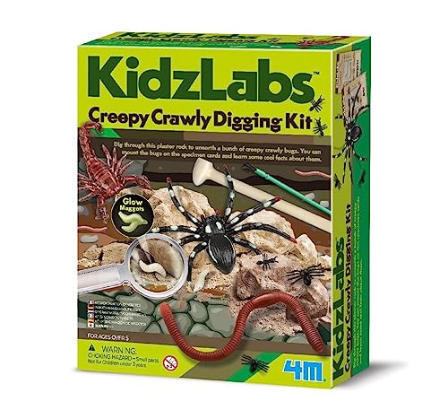 KidzLabs Krabbeltierausgrabung – 4M Archäologie Ausgrabungsset für Kinder - Geologie und Tierkunde Lernspiel - Wissenschaftsspielzeug für wissensdurstige Kinder ab 5 Jahre KidzLabs Krabbeltierausgrabung – 4M Archäologie Ausgrabungsset für Kinder - Geologie und Tierkunde Lernspiel - Wissenschaftsspielzeug für wissensdurstige Kinder ab 5 Jahre von 4M