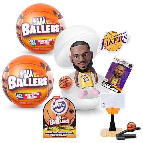 5 Surprise NBA Ballers von ZURU Basketball Sammelfigur (2 Kapsel) von 5 SURPRISE