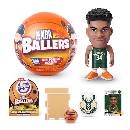 5 Surprise NBA Ballers von ZURU Basketball Sammelfigur (1 Kapsel), Single Capsule von 5 SURPRISE