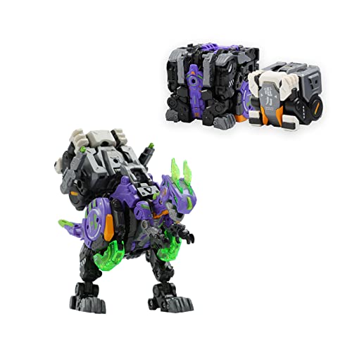 52TOYS Beastbox ACIDGHOST & LITHIUMON Deformationsspielzeug, Sammlerstück, Dinosaurier-Actionfigur, Umwandlungsspielzeug, mehrfarbiges Geschenk für Jungen und Erwachsene von 52TOYS