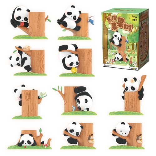 52TOYS Panda Roll Fruit Tree Climbing Series 1PC Action Figure, Collectible Toy Kawaii Creative Gift Room Decor Desktop Decoration, Gift for Birthday Party von 52TOYS