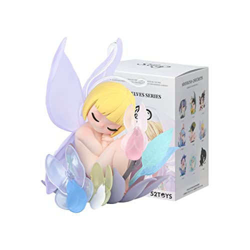 52TOYS Zufällige Figurine Sleep Elf of Flower, Chibi Sammel Figur 3 Inch für Tisch Dekoration, Mini Spielzeug Geschenk für Geburtstag, Party von 52TOYS