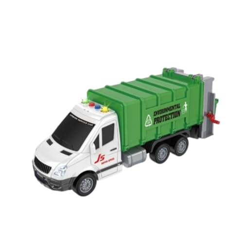 698 JIAN SHENG TOYS JS138 Garbage Truck with Friction, with Lights and Sounds, 1:16 von 698 JIAN SHENG TOYS