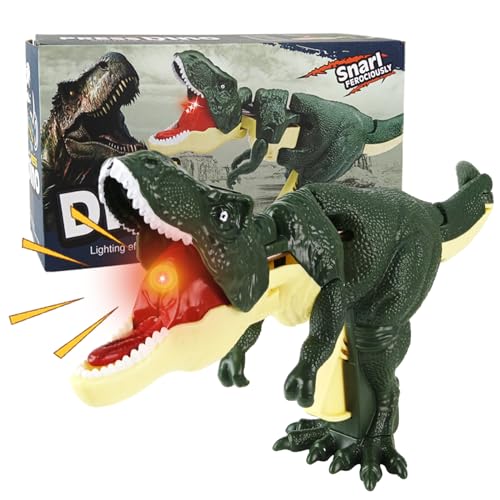 71Nmly Dinosaurier Spielzeug Kit Emulation Dinosaurier Figuren Mit Dinosaurier Soundeffekten und Lichtern Kinderpuzzle T Rex Spielzeug Lustiges Dinosaurier Set für Jungen Mädchen von 71Nmly