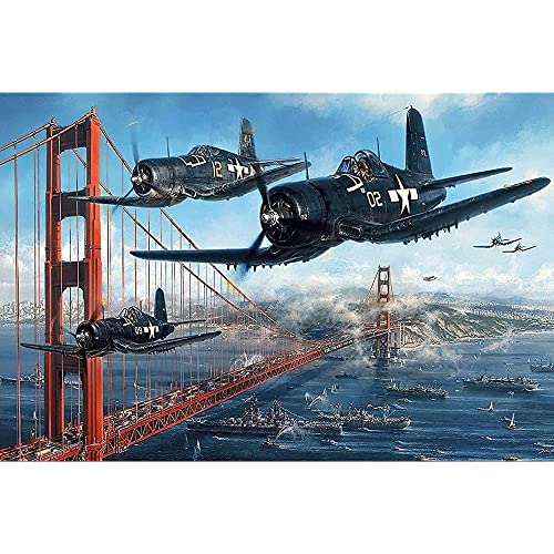 Wooden Jigsaw Puzzle 1000 Teile, Flugzeuge Flugzeuge Aus Dem 2. Weltkrieg Erwachsenenpuzzle Tragbarer Legespiel Merkspiel Jigsaw Puzzle Board Für Adults Kids Kinder von 931