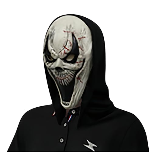 95sCloud-1 Halloween Ghostface Gruselige Maske Geist Scream Gesichtsmaske Horrorfilm Maske Schrei Party Maske Adult Ghost Face Mask Scary Halloween Cosplay Requisite für Party, Fasching, Hallowee (G) von 95sCloud-1