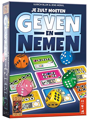 999 Games - 999-GEV01- Geben und Nehmen Würfelspiel - ab 8 Jahren - Eines der besten Spiele des Jahres 2020 - Ulrich Blum & Jens Merkl - Rollen und Schreiben - für 1 bis 4 Spieler von 999 Games