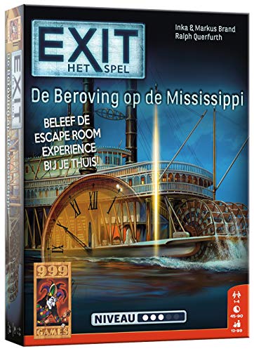 999 Games - EXIT - Die Beuerung auf dem Missississippi Breinbreaker - ab 12 Jahren - Eines der besten Spiele von 2020 - Inka & Markus Brand - Real-time, Social Deduction - für 1 bis 4 Spieler - 999-EXI13 999 Games - EXIT - Die Beuerung auf dem Missississippi Breinbreaker - ab 12 Jahren - Eines der besten Spiele von 2020 - Inka & Markus Brand - Real-time, Social Deduction - für 1 bis 4 Spieler - 999-EXI13 von 999 Games