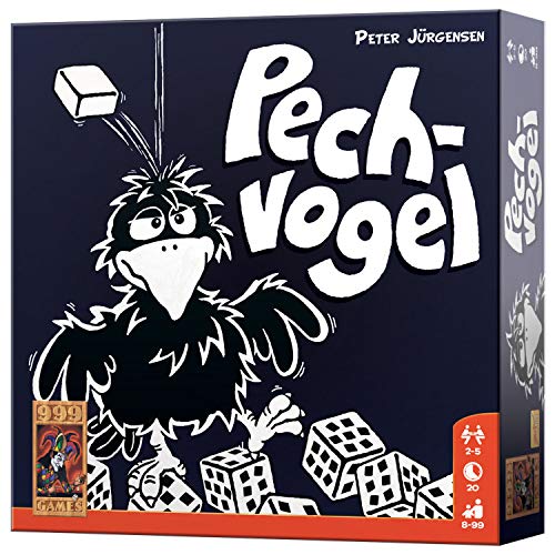 999 Games - Pechvogel Würfelspiel - ab 8 Jahren - Eines der besten Spiele des Jahres 2019 - Peter Jürgensen - Push Your Glück - für 2 bis 5 Spieler - 999-PEC01 von 999 Games