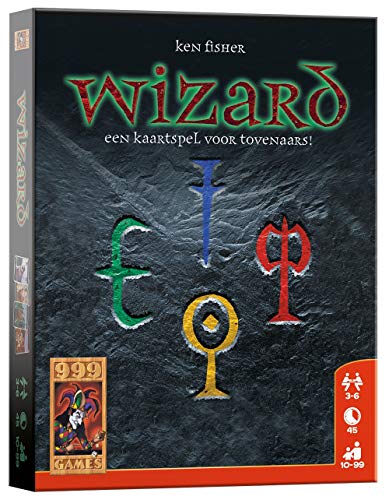999 Games - Wizard Kartenspiel - ab 10 Jahren - Nominiert zum niederländischen Spielpreis 2011, Ken Fisher - für 3 bis 6 Spieler - 999-WIZ01 von 999 Games