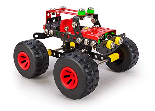 A ALEXANDER 2179 Constructor Crusher Monster Truck Metall Bausatz, 199 Teile Metallbaukasten, Metallbausatz mit Auto, Werkzeug und Kunststoff Elementen, Konstruktionsspielzeug für Kinder ab 8 Jahren von Alexander Toys Konstruktionsspielzeug