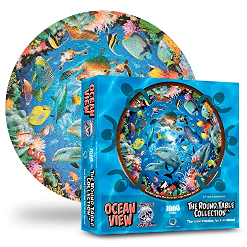 Runde Tischpuzzles - Das ideale Puzzle für Gruppen von 2 oder mehr - Ocean View (1000 Teile) von A Broader View