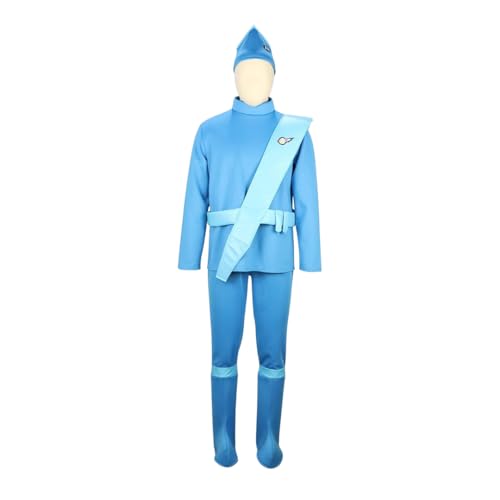 A GERRY ANDERSON Scott Tracy International Rescue Uniform Cosplay - Limited Edition Full Thunderbirds Uniform, Cosplay, Scott Tracy Suit (M) von A GERRY ANDERSON