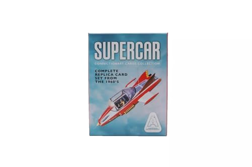 A GERRY ANDERSON Supercar Retro Confectionary Cards - Limited Edition Card Reissue, Reproduced from 1960 Supercar TV Series, Card Set von A GERRY ANDERSON