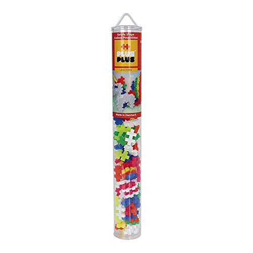 Plus-Plus Kreativ-Bausteine Tube, Einhorn, Geniales Konstruktionsspielzeug, 100 Teile, bunt, 300.4109 von Plus-Plus