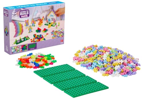 Plus-Plus 5009 Geniales Konstruktionsspielzeug, Learn to Build Pastell, Bausteine-Set, 600 Teile von Plus-Plus