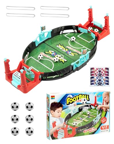 A aBlumen Tischfussball Kinder Mini Tischfussball Fussball Tischspiel für Kinder, Tischfussball Spiel für Jungen ab 4 Jahren, Geschenk für Jungs von A aBlumen