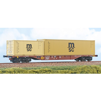 A.C.M.E. AC40435 H0 Intermodalwagen Sgnss 60‘ Touax mit „MSC“-Container, Privat, Ep. V-VI A.C.M.E. AC40435 H0 Intermodalwagen Sgnss 60‘ Touax mit „MSC“-Container, Privat, Ep. V-VI von A.C.M.E.