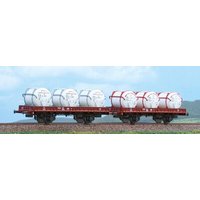 A.C.M.E. AC45124 H0 Set mit 2 Flachwagen Typ P beladen mit Biertanks, FS, Ep. III von A.C.M.E.