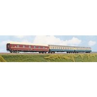 A.C.M.E. AC55245 H0 3-teilges Set "Attika Express" aus Schlafwagen und zwei Liegewagen Typ Bcm 243 Set A, DB / OSE, Ep. V von A.C.M.E.