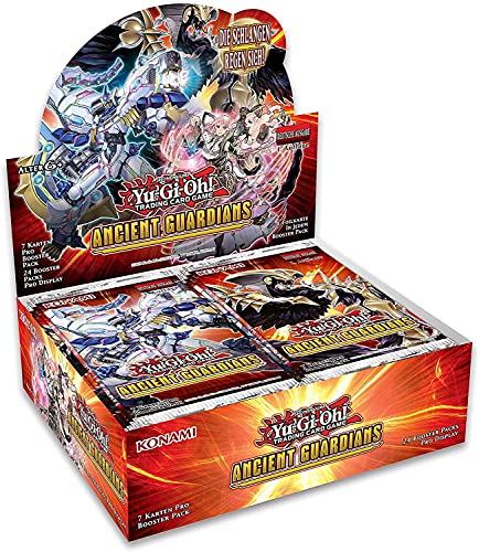 A YuGiOh! Ancient Guardians Booster Display | DEUTSCHE Ausgabe | NEU & OVP | Yu-Gi-Oh Karten | + Arkero-G 100 Small Soft Sleeves von Antec